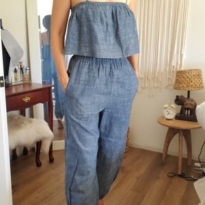 Ozma of California Jogger and Top in Chambray